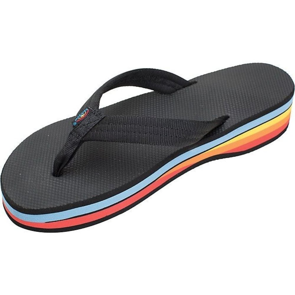 Rainbow Women's Classic Rubber 4-Layer Rainbow Wedge
